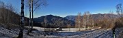 39 Pratoni con velo di neve alla Stalla del Galuf (Stalla Galuppi )- 900 m  con bella vista in Canto Alto e sulla conca di Zogno